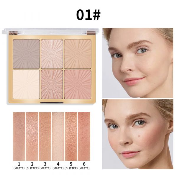 Face contouring palette MISS ROSE No. 1(904855)